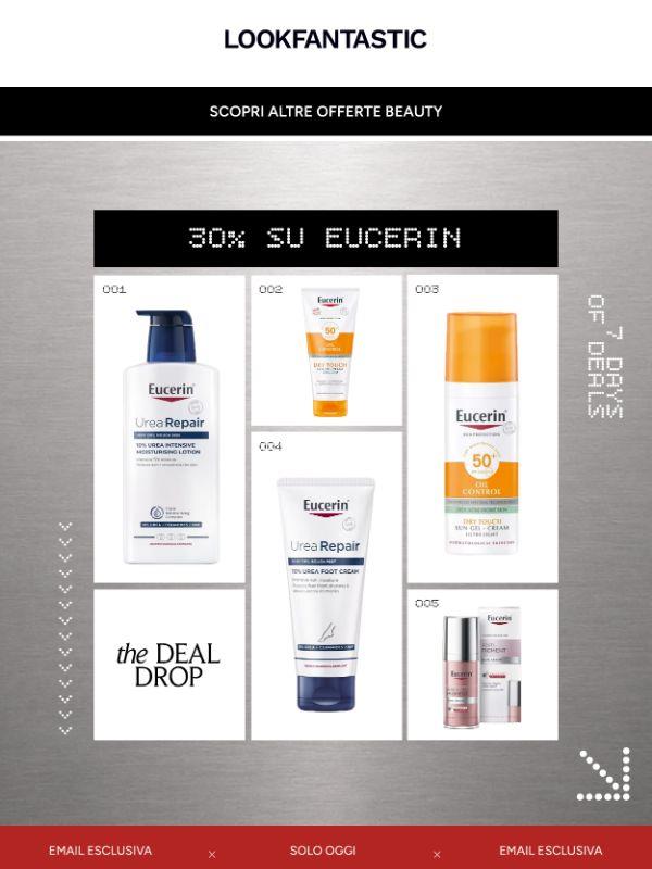 Solo per oggi: -30% su Eucerin + 10% EXTRA