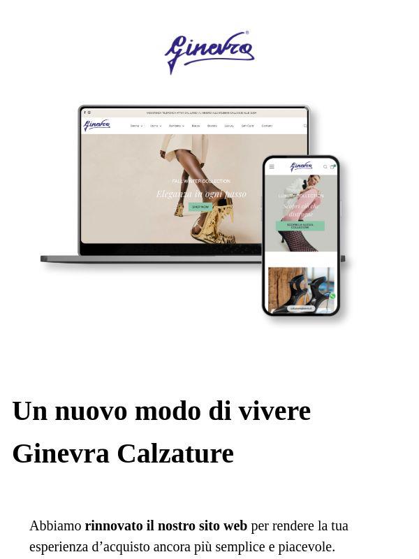 È online il NUOVO sito web Ginevra Calzature! 😍
