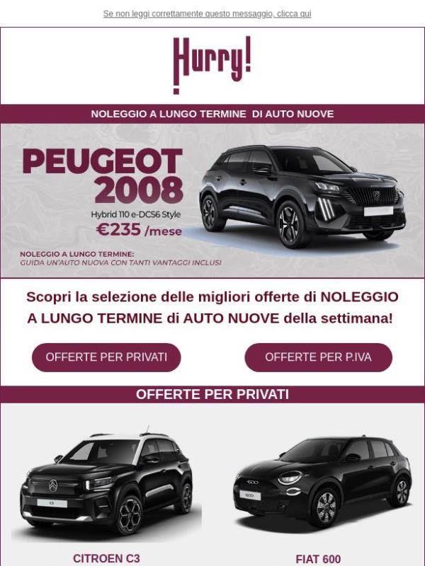 🚘HURRY! Noleggio | Le MIGLIORI OFFERTE della settimana 🚘 Scopri tutte le auto a noleggio a prezzi scontati!