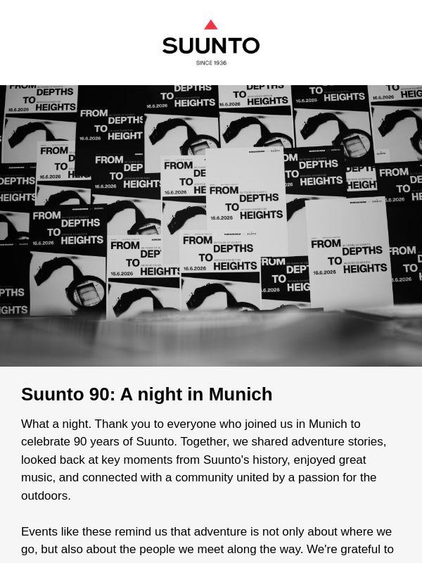 Suunto 90: A night in Munich