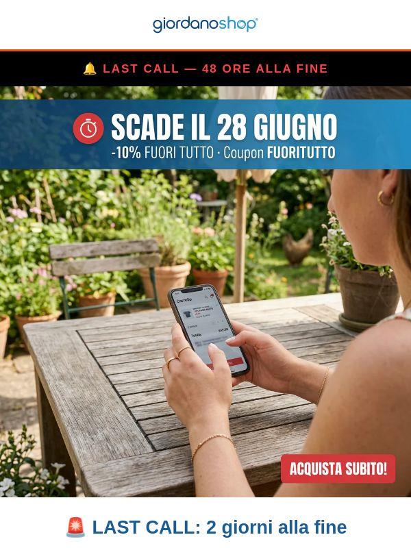 ⚠️ Oggi è l'ultimo giorno utile: FUORITUTTO scade il 28 giugno