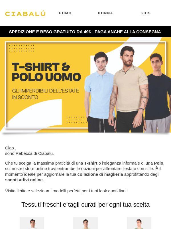 Molto più di una T-shirt: le novità uomo!