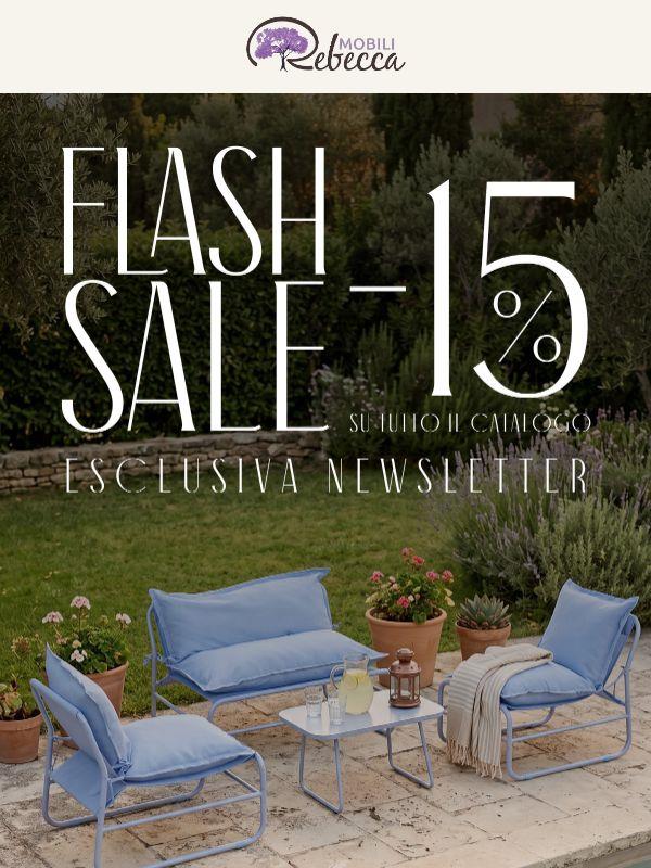 🎉 Flash Sale esclusiva: -15% su tutto il catalogo