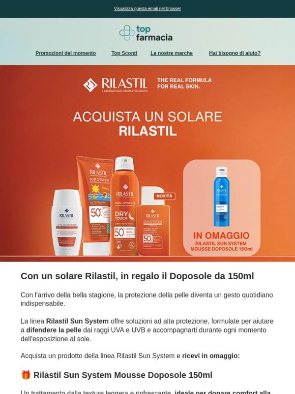 🎁 Con un solare Rilastil, il Doposole è in omaggio!