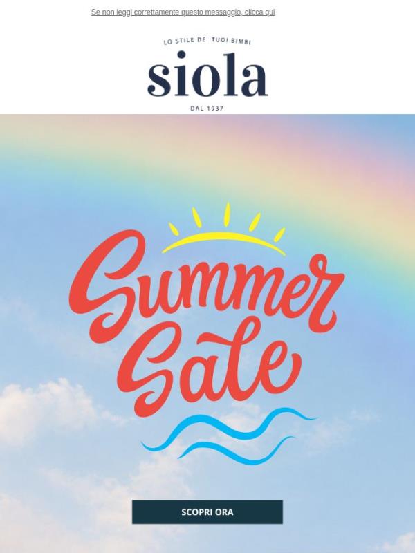 Summer Sale ☀️ I Saldi SIOLA sono iniziati: fino al -50%