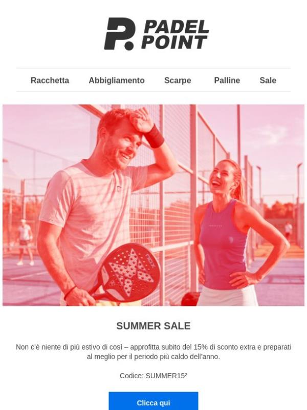 ☀️ Summer Sale con 15% di sconto extra