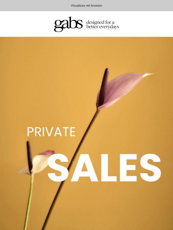 Saldi Privati! Non perdere questa occasione!