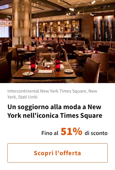 Un soggiorno alla moda a New York nell'iconica Times Square
