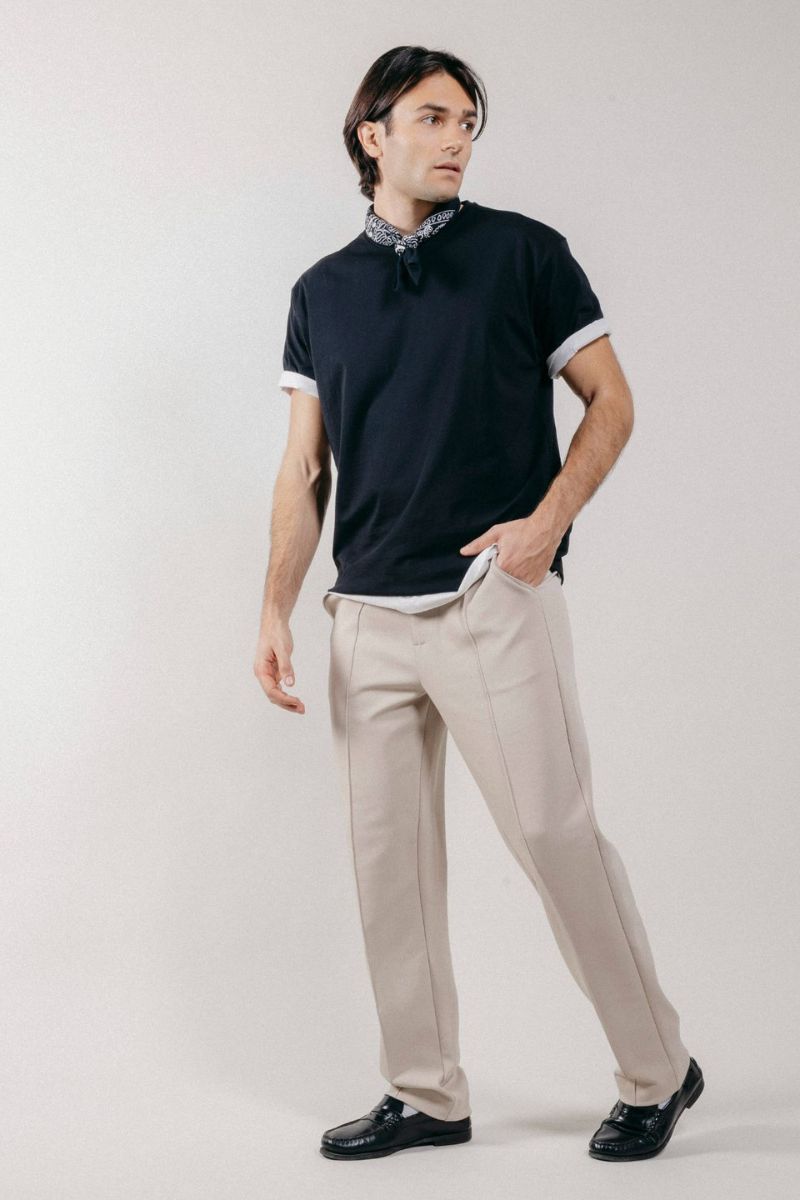 Pantalone Chino in Interlock Beige
