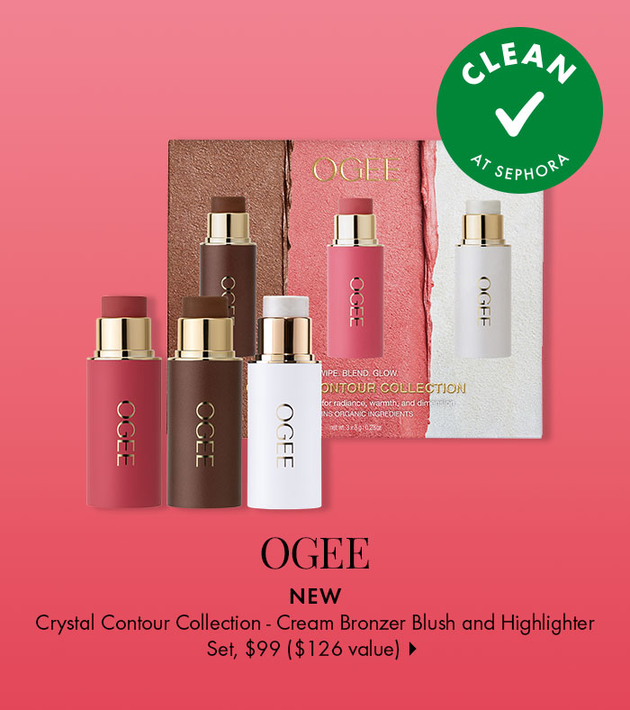 Ogee Crystal Contour Collection – Bronzer Blush and Highlighter Set