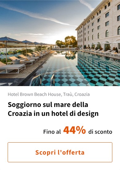 Soggiorno sul mare della Croazia in un hotel di design