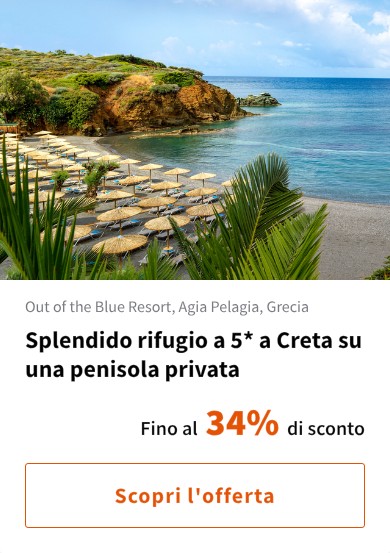 Splendido rifugio a 5* a Creta su una penisola privata