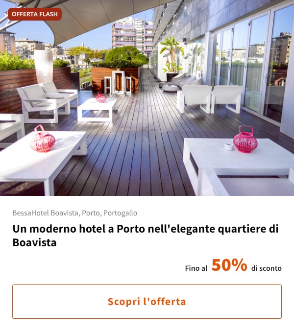Un moderno hotel a Porto nell'elegante quartiere di Boavista