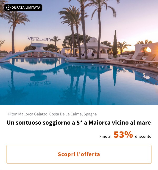 Un sontuoso soggiorno a 5* a Maiorca vicino al mare