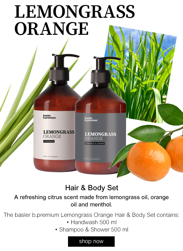 basler Lemongrass Orange Hair & Body Set 