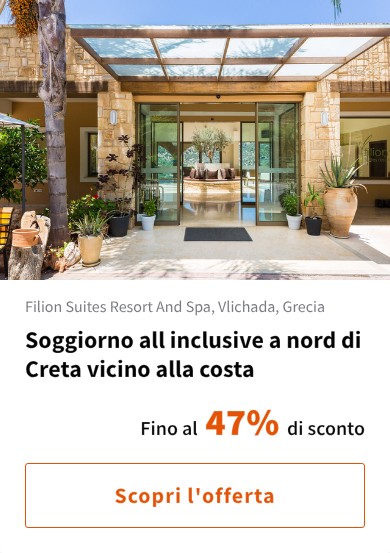 Soggiorno all inclusive a nord di Creta vicino alla costa