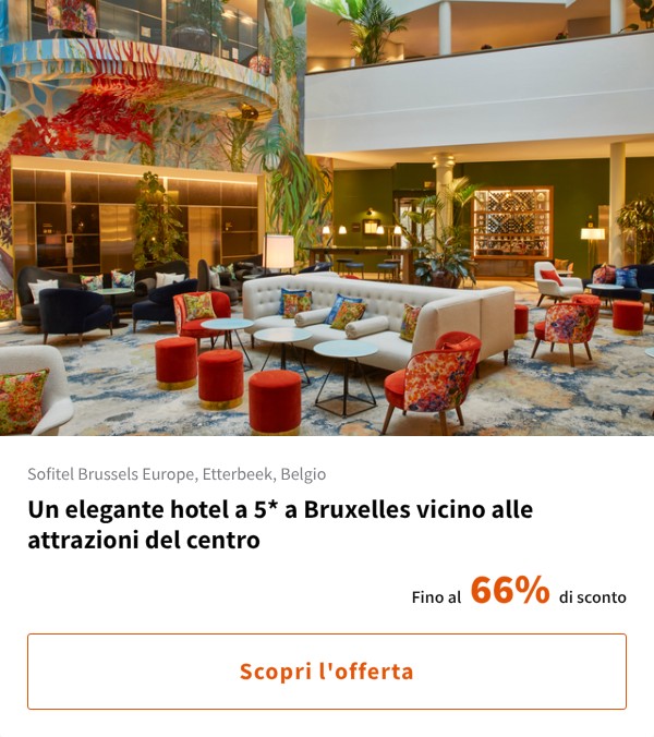 Un elegante hotel a 5* a Bruxelles vicino alle attrazioni del centro