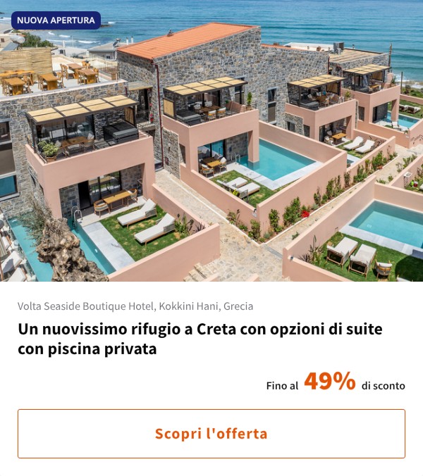 Un nuovissimo rifugio a Creta con opzioni di suite con piscina privata
