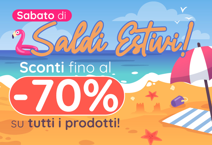 SALDI ESTIVI FINO AL 70% SU TUTTO