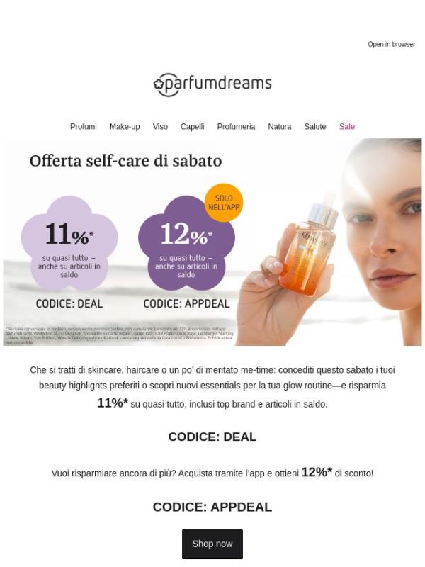 Lo hai già visto? Approfitta fino al 12% di sconto, solo per te.