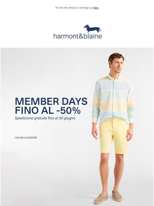 Member Days: Fino al -50% + Spedizione Gratuita