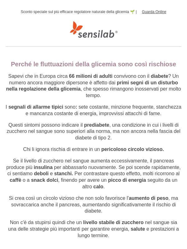 Stai ignorando i tuoi livelli glicemici?🍭