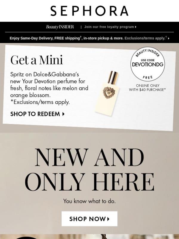 Your first look at what’s new and only at Sephora ✨
