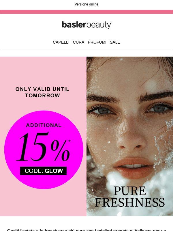 ⏳ Il conto alla rovescia è iniziato: sconto del 15% solo fino a domani
