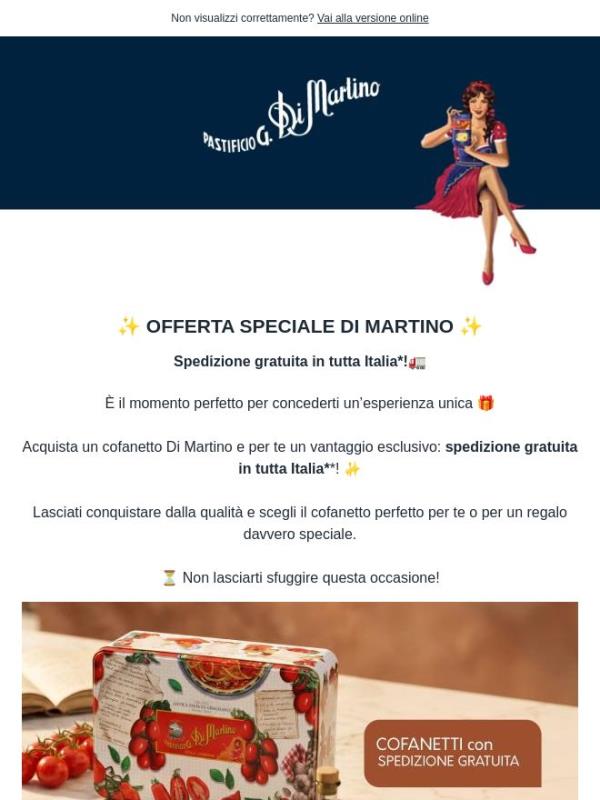 Spedizione gratuita in Italia! ✨