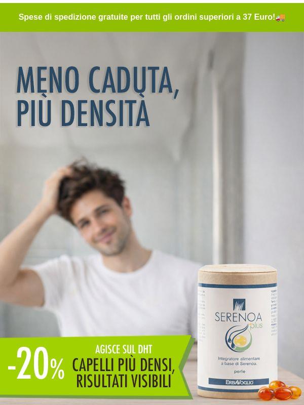 Capelli più forti e sani con Serenoa Plus di Erbavoglio – il tuo alleato naturale 🌿