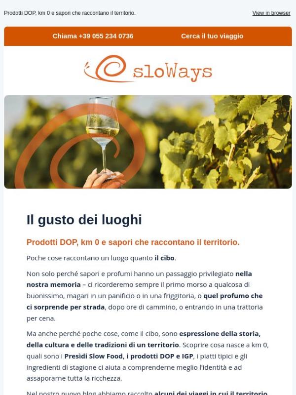 Il gusto dei luoghi