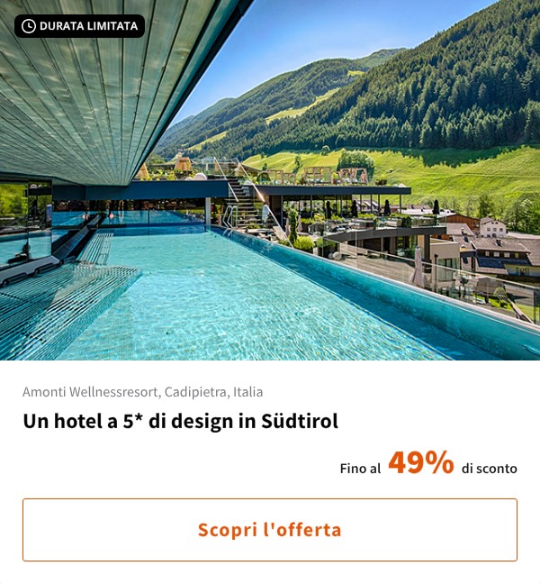 Un hotel a 5* di design in Südtirol