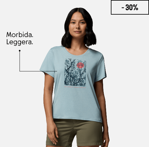 T‑Shirt tecnica con scollo ampio Parsons Point™ da donna