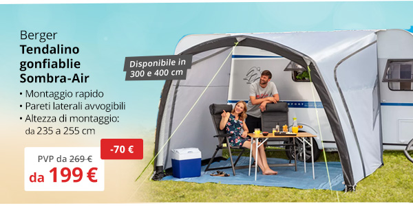 Tendalino parasole gonfiabile Berger Sombra-Air