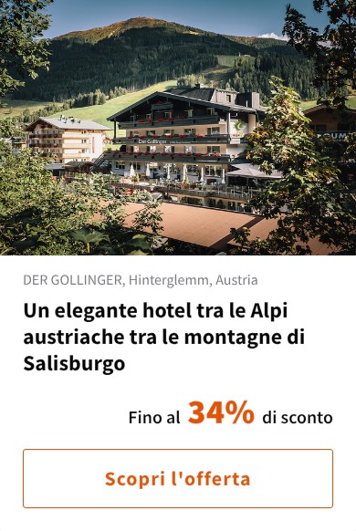 Un elegante hotel tra le Alpi austriache tra le montagne di Salisburgo