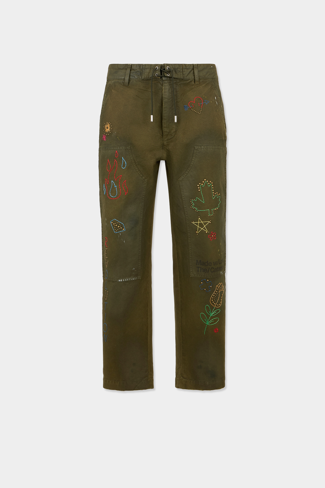 Handmade Scribbles Straight Pant
