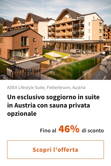 Un esclusivo soggiorno in suite in Austria con sauna privata opzionale
