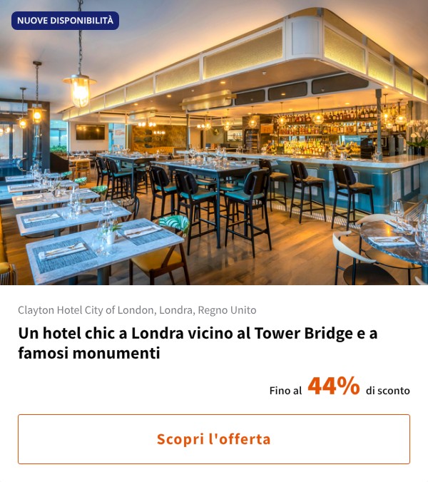Un hotel chic a Londra vicino al Tower Bridge e a famosi monumenti