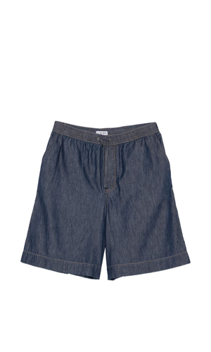 Anagram denim shorts