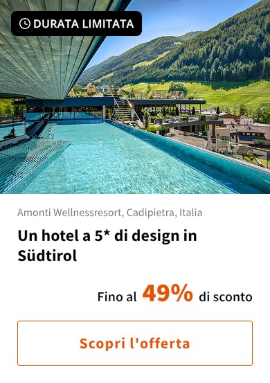 Un hotel a 5* di design in Südtirol