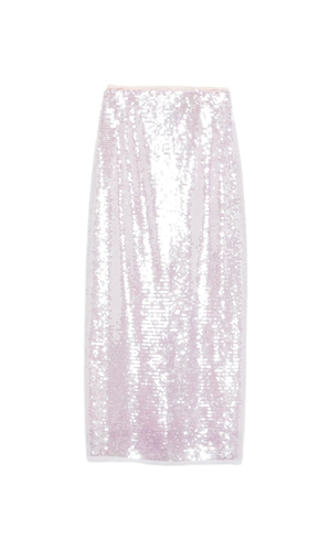 Sequined long skirt