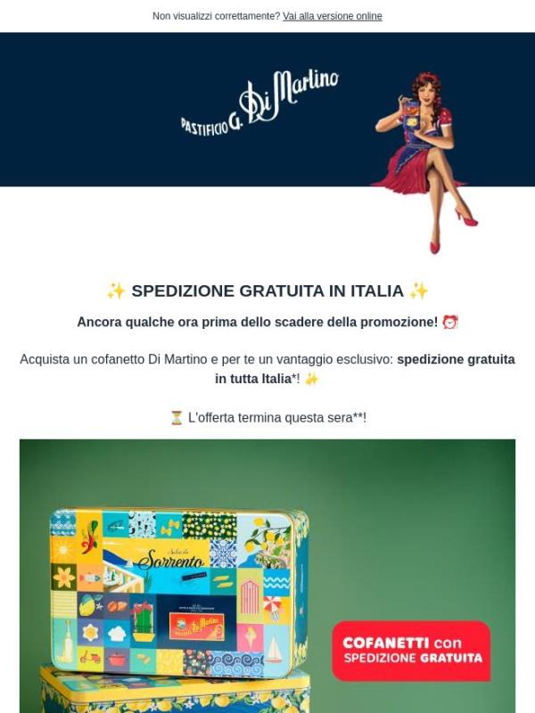 Spedizione gratuita in Italia! ✨