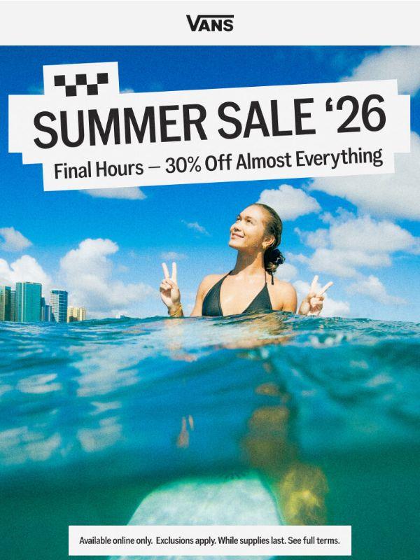 Summer Sale: Final hours 🌆