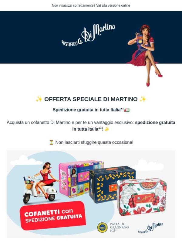 Spedizione gratuita in Italia! ✨