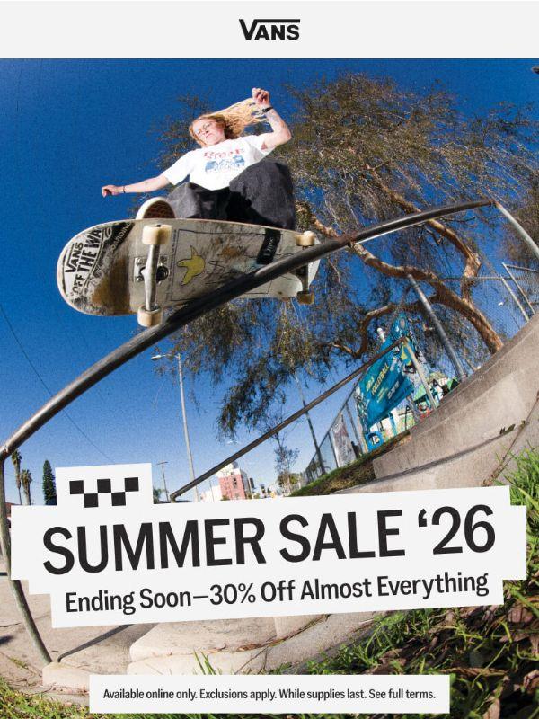 ENDING SOON: 30% off almost everything