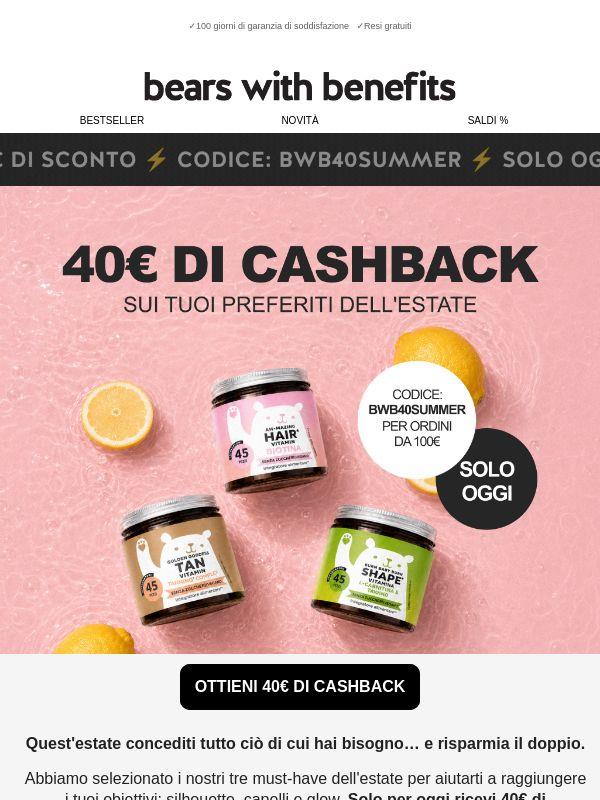 40€ per te. Solo oggi ⏳