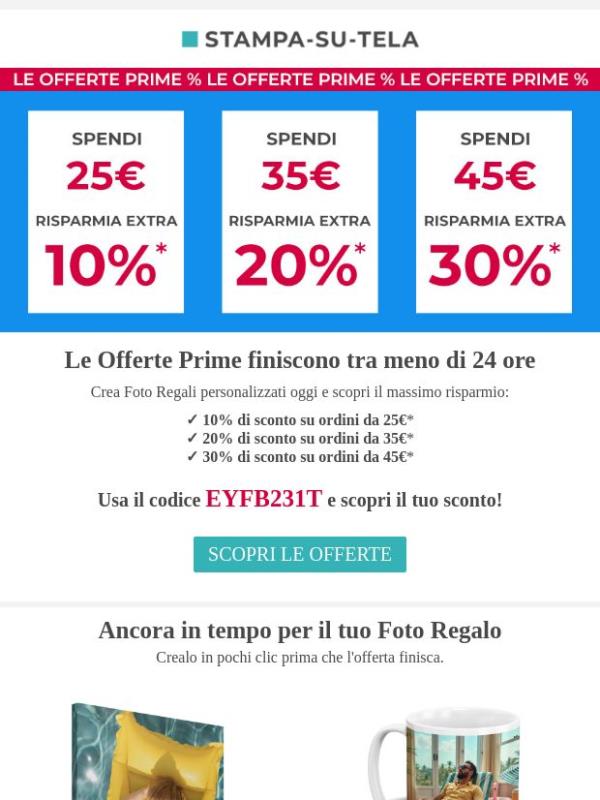 Meno di 24 ore per risparmiare fino al 30% EXTRA
