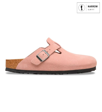 Zoccoli in Pelle Boston (Calzata Stretta) rosa
