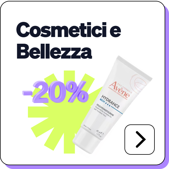 Avene Hydrance moisturising cream tube with a 20% off promotion graphic for cosmetics and beauty
