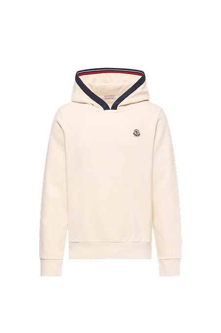 Felpa con cappuccio e logo in cotone spazzolato